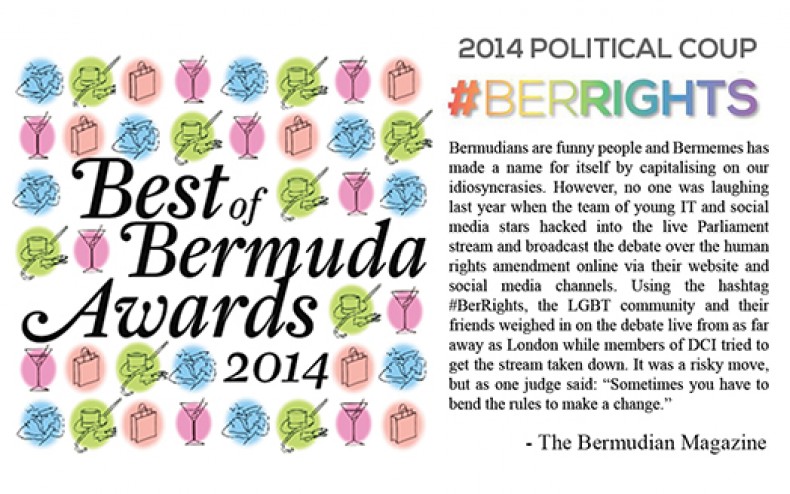 #BERRIGHTS Wins Best of Bermuda Award