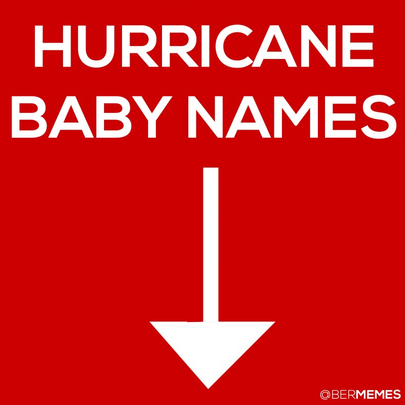 Hurricane Joaquin Baby Name Game