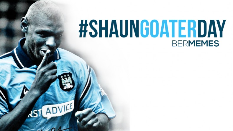 Manchester City fans Celebrate Shaun Goater Day 